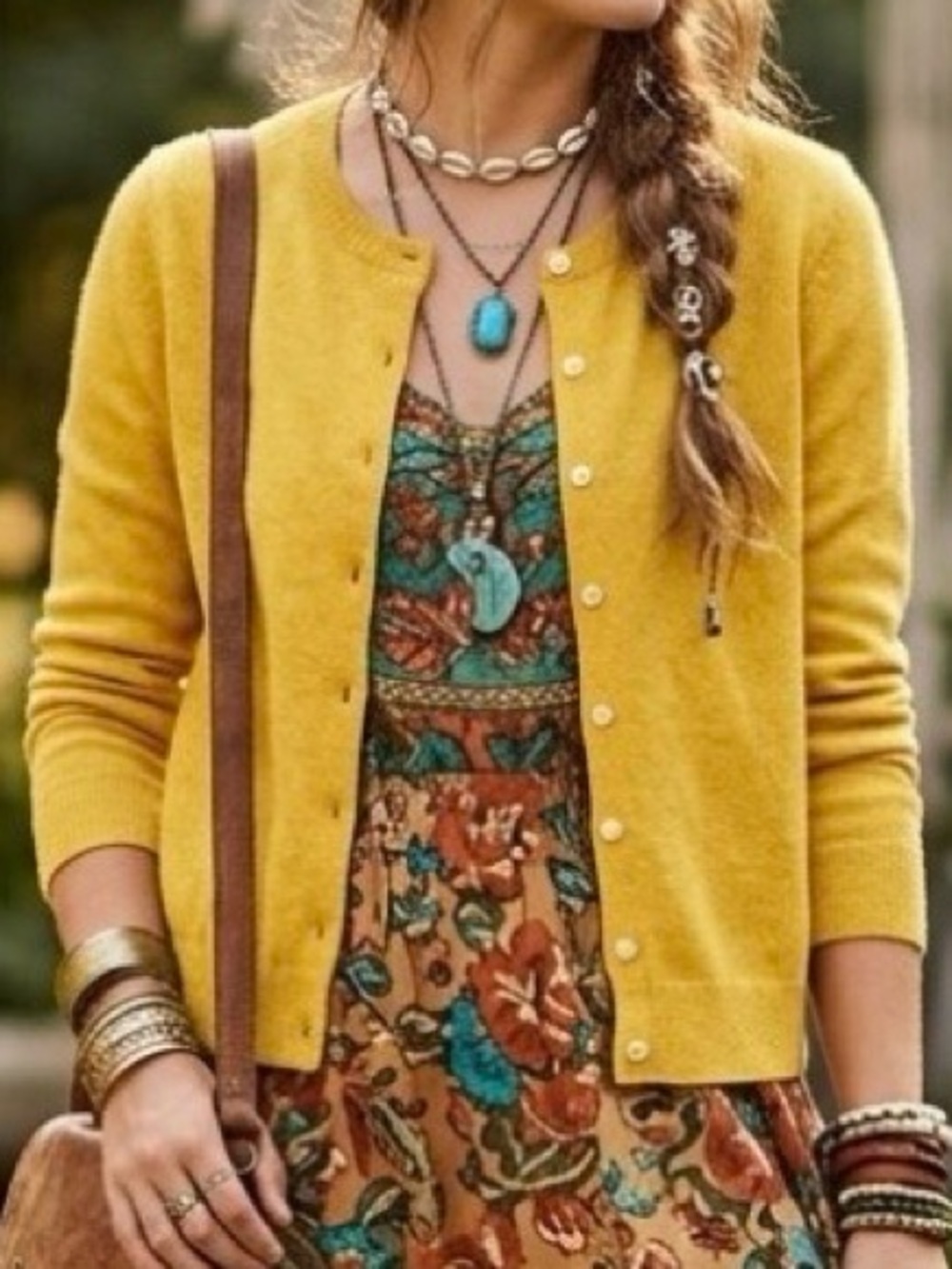 Old Navy Yellow Button Cardigan Size Medium